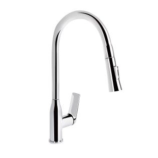Змішувач для кухні Qtap Vlasta New з висувним зливом QTVLA344CRM45646 Chrome