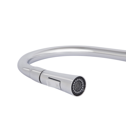 Змішувач для кухні Qtap Vlasta New з висувним зливом QTVLA344CRM45646 Chrome