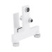 Змішувач для ванни Qtap Gemini (з душовим гарнітуром) QTGEM259CRW45683 Chrome/White