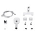 Змішувач для ванни Qtap Gemini (з душовим гарнітуром) QTGEM259CRW45683 Chrome/White