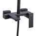Душова система універсальна Qtap Gemini на три споживачі (з виливом) QTGEM111BLM45686 Black Matt