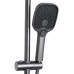 Душова система універсальна Qtap Gemini на три споживачі (з виливом) QTGEM111GMB45688 Gunmetal Black PVD