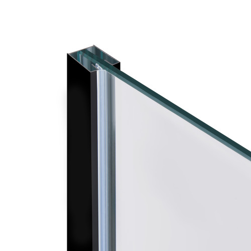 Душова перегородка Qtap Walk-In Standard BLM2011.C8 100х200 см, скло Clear 8 мм, покриття CalcLess
