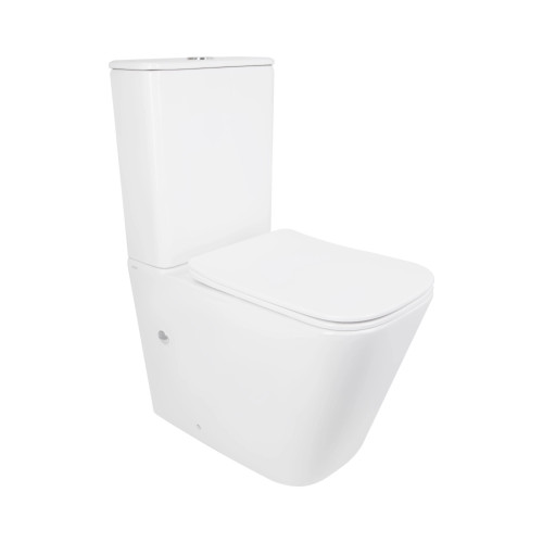 Унітаз для підлоги Qtap Tern Ultra Quiet безободковий з сидінням Soft-Close QT17226003AW White