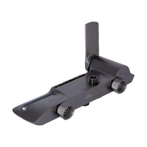 Душева система універсальна Qtap Slavonice на три споживачі (з виливом) QTSLA111GMB45905 Gunmetal Black PVD