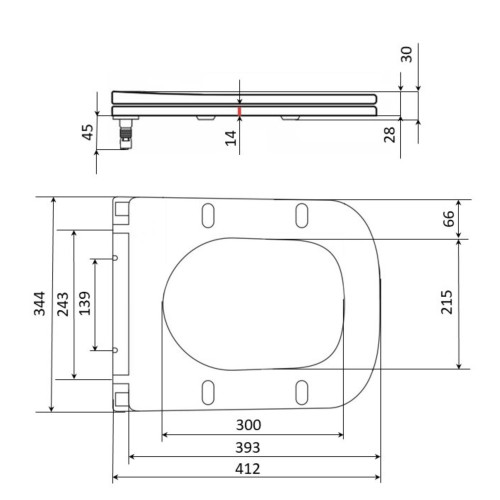 Сидіння для унітазу Qtap (Crow 490) з мікроліфтом Slim QT99SC6108W
