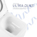 Готове рішення Qtap для ванної кімнати: підвісний унітаз Gemini Ultra Quiet 520×360×350 + комплект інсталяції Nest 4 в 1 (квадратна клавіша Satin)