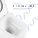 Готове рішення Qtap для ванної кімнати: підвісний унітаз Gemini Ultra Quiet 520×360×350 + комплект інсталяції Nest 4 в 1 (лінійна клавіша Matt Black)