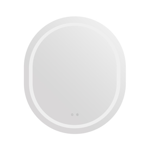 Дзеркало Qtap Gemini 800х700 з LED-підсвічуванням Touch, з антизапотіванням, з диммером, рег. темп. кольори (3000-6500K) QT2578R8070
