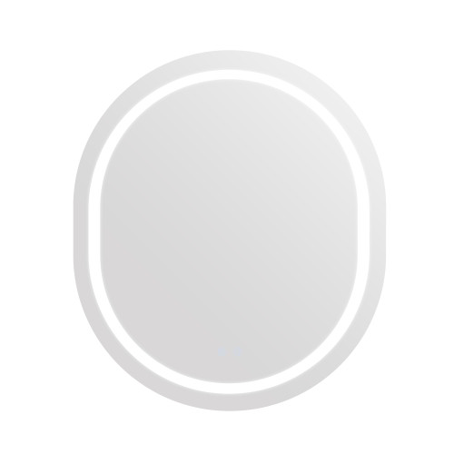 Дзеркало Qtap Gemini 800х700 з LED-підсвічуванням Touch, з антизапотіванням, з диммером, рег. темп. кольори (3000-6500K) QT2578R8070