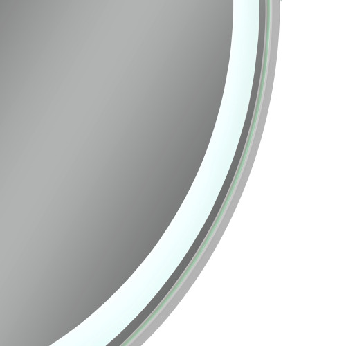 Дзеркало Qtap Gemini 800х700 з LED-підсвічуванням Touch, з антизапотіванням, з диммером, рег. темп. кольори (3000-6500K) QT2578R8071W