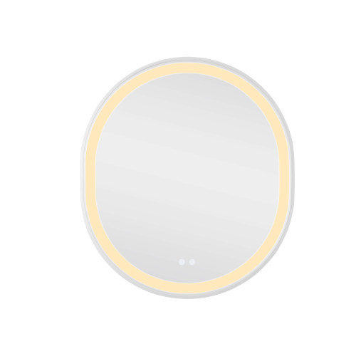 Дзеркало Qtap Gemini 800х700 з LED-підсвічуванням Touch, з антизапотіванням, з диммером, рег. темп. кольори (3000-6500K) QT2578R8071W