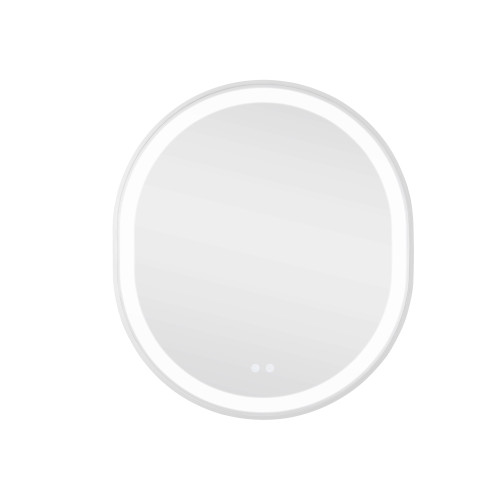 Дзеркало Qtap Gemini 800х700 з LED-підсвічуванням Touch, з антизапотіванням, з диммером, рег. темп. кольори (3000-6500K) QT2578R8071W