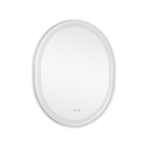 Дзеркало Qtap Gemini 800х700 з LED-підсвічуванням Touch, з антизапотіванням, з диммером, рег. темп. кольори (3000-6500K) QT2578R8071W