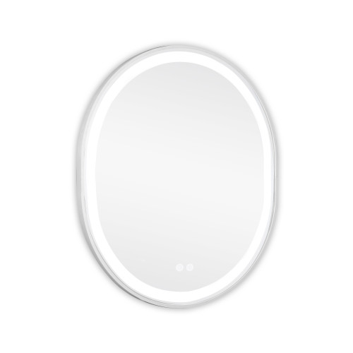 Дзеркало Qtap Gemini 800х700 з LED-підсвічуванням Touch, з антизапотіванням, з диммером, рег. темп. кольори (3000-6500K) QT2578R8071W