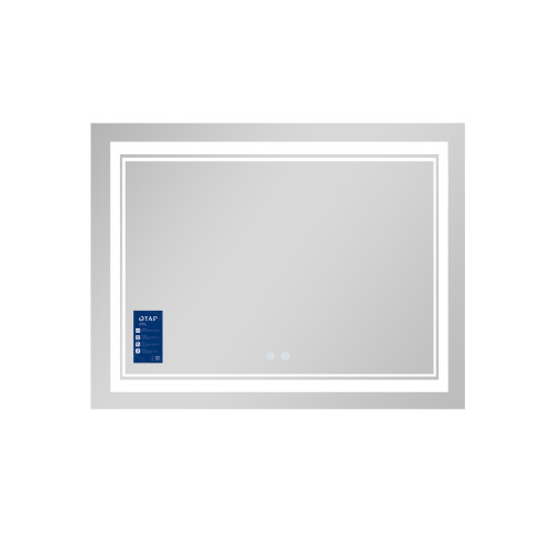 Дзеркало Qtap Cardinal 1000х700 з LED-підсвічуванням Touch, з антизапотіванням, з диммером, рег. темп. кольори (3000-6500K) QT0478C10070