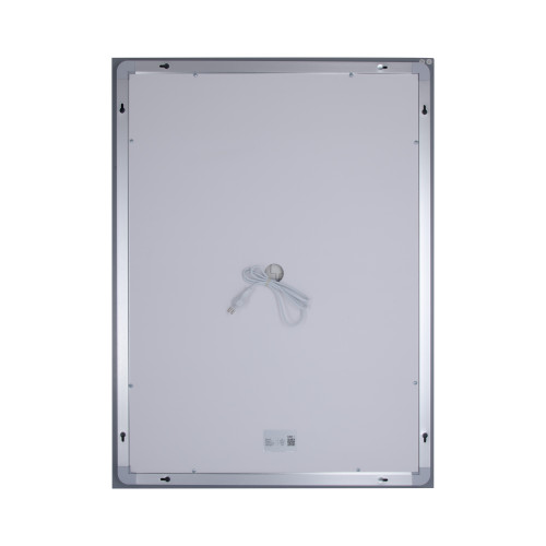 Дзеркало Lidz Kubis 600х800 з LED-підсвічуванням Touch, з антизапотіванням, з диммером, рег. яскравості LD78LF9376080
