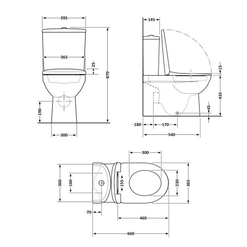 Унітаз для підлоги Qtap Scorpio Ultra Quiet безободковий з сидінням Soft-Close MATT BLACK QT14226088AMB