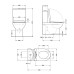 Унітаз для підлоги Qtap Scorpio Ultra Quiet безободковий з сидінням Soft-Close MATT BLACK QT14226088AMB