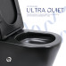 Унітаз для підлоги Qtap Scorpio Ultra Quiet безободковий з сидінням Soft-Close MATT BLACK QT14226088AMB