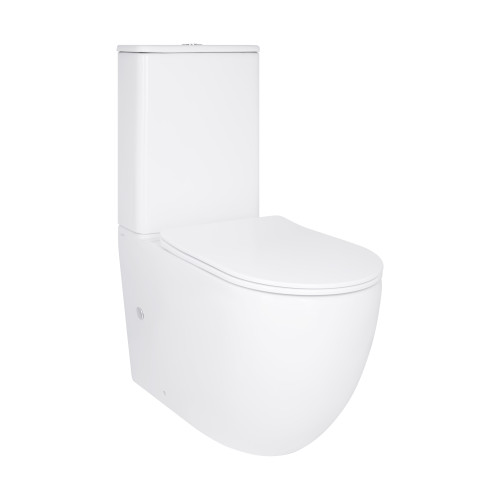Унітаз для підлоги Qtap Robin New Ultra Quiet безободковий з сидінням Soft-Close WHITE QT13226083AW