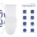 Унітаз для підлоги Qtap Robin New Ultra Quiet безободковий з сидінням Soft-Close WHITE QT13226083AW
