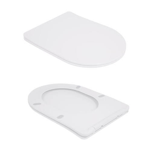 Унітаз для підлоги Qtap Robin New Ultra Quiet безободковий з сидінням Soft-Close WHITE QT13226083AW