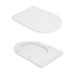 Унітаз для підлоги Qtap Robin New Ultra Quiet безободковий з сидінням Soft-Close WHITE QT13226083AW