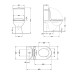 Унітаз для підлоги Qtap Robin Ultra Quiet безободковий з сидінням Soft-Close MATT BLACK QT13226083AMB