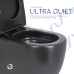 Унітаз для підлоги Qtap Robin Ultra Quiet безободковий з сидінням Soft-Close MATT BLACK QT13226083AMB