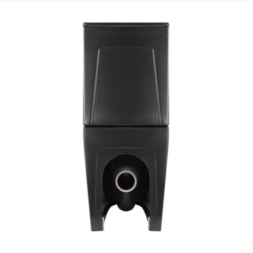 Унітаз для підлоги Qtap Robin Ultra Quiet безободковий з сидінням Soft-Close MATT BLACK QT13226083AMB