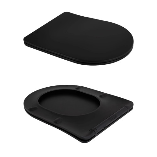 Унітаз підвісний Qtap Scorpio Ultra Quiet із сидінням із сидінням Soft-Close MATT BLACK QT14332380AMB