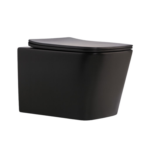Унітаз підвісний Qtap Tern New Ultra Quiet з сидінням Soft-Close MATT BLACK QT17332303ASMB