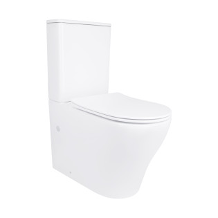Унітаз для підлоги Qtap Virgo Ultra Quiet безободковий з сидінням Soft-Close WHITE QT18226092AW