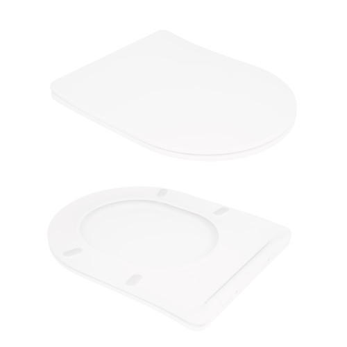 Унітаз для підлоги Qtap Virgo Ultra Quiet безободковий з сидінням Soft-Close WHITE QT18226092AW