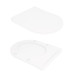 Унітаз для підлоги Qtap Virgo Ultra Quiet безободковий з сидінням Soft-Close WHITE QT18226092AW