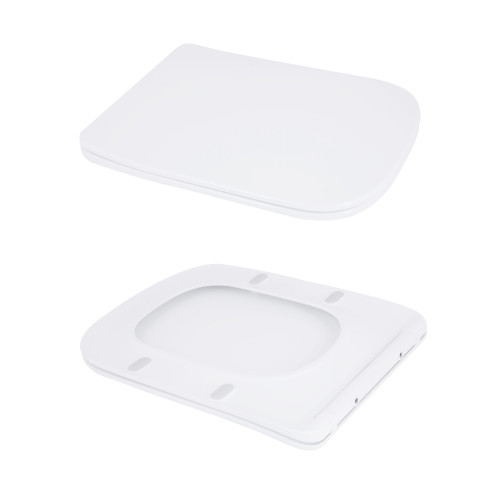 Унітаз підлоговий Qtap Aries Rimless безободковий з сидінням Soft-close WHITE QT03228302W