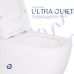 Унітаз підвісний Qtap Robin Ultra Quiet безободковий з сидінням Soft-close 520x365x365 мм WHITE