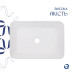 Комплект Qtap Virgo: Раковина накладна прямокутна 490х350х110 мм White + Донний клапан PU02