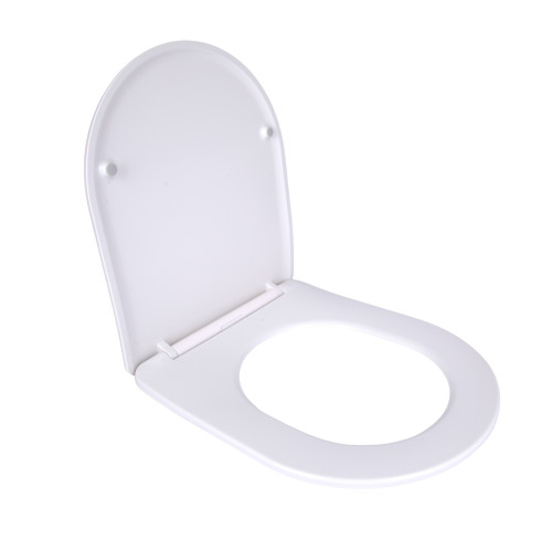 Qtap Сидіння для унітазу для підлоги (Dove) 425×363×30 мм, White, з мікроліфтом Slim Duroplast, Quick Release QT06228380BW3