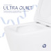 Унітаз підвісний Qtap Crow Ultra Quiet безободковий з сидінням Soft-close QT05335170W