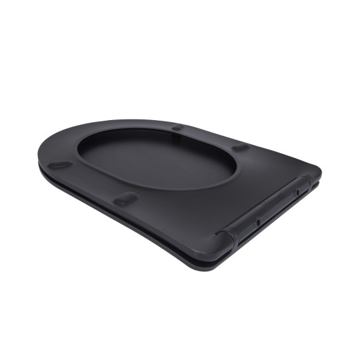 Qtap Сидіння для унітазу (Robin 660, Scorpio 520,660) 460x362x50 мм, Matt Black, з мікроліфтом, Slim Duroplast, Quick Release QTSC179MB47352