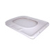 Qtap Сидіння для унітазу (Tern 490,520,610) 435x344x50 мм, White, з мікроліфтом, Slim Duroplast, Quick Release QTSC179W47353