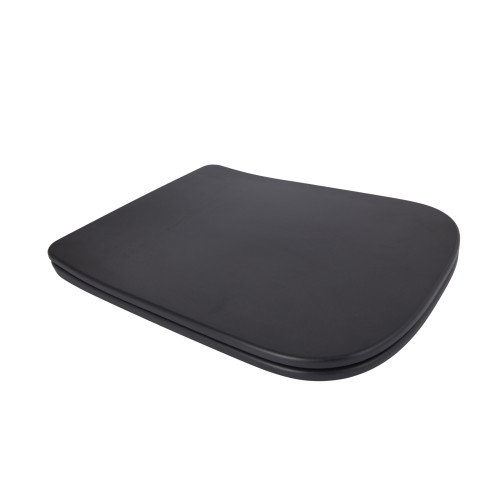Qtap Сидіння для унітазу (Tern 490) 435x344x50 мм, Matt Black, з мікроліфтом, Slim Duroplast, Quick Release QTSC179MB47354