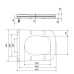 Qtap Сидіння для унітазу (Tern 490) 435x344x50 мм, Matt Black, з мікроліфтом, Slim Duroplast, Quick Release QTSC179MB47354