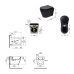 Комплект Qtap Scorpio Matt Black 2 в 1: Унітаз підвісний Ultra Quiet QT14332380AMB + біде підвісне QT1455053FMB