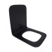 Qtap Сидіння для унітазу (Gemini) 435x357x37 мм, Matt Black, з мікроліфтом, Slim Duroplast, Quick Release QT99HY2312MB