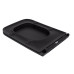 Qtap Сидіння для унітазу (Gemini) 435x357x37 мм, Matt Black, з мікроліфтом, Slim Duroplast, Quick Release QT99HY2312MB