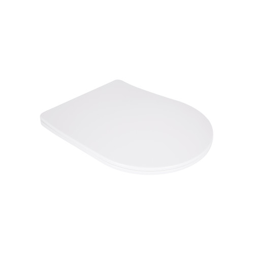 Qtap Сидіння для унітазу для підлоги (Grand) 560×363×30 мм, White, з мікроліфтом, Slim Duroplast, Quick Release QT26228301W3
