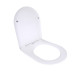 Qtap Сидіння для унітазу для підлоги (Grand) 560×363×30 мм, White, з мікроліфтом, Slim Duroplast, Quick Release QT26228301W3